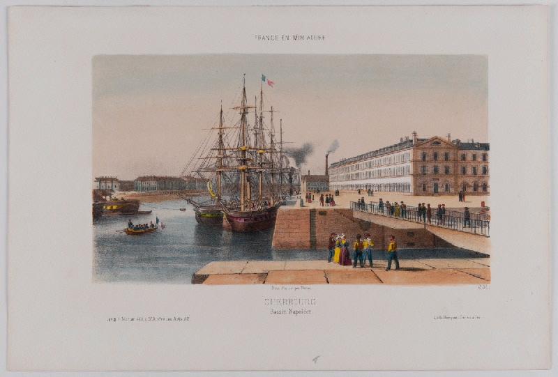 Cherbourg, Bassin Napoléon (Vers 1870) ; La France en miniature (Vers 1870)