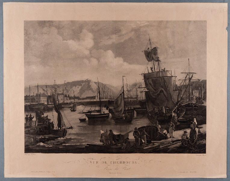 Cherbourg, vue prise du Port