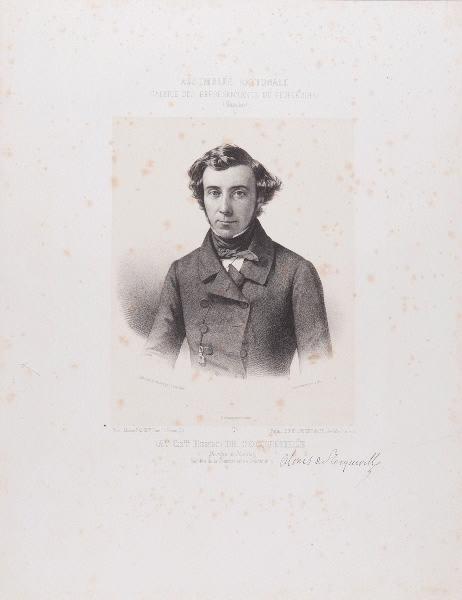 Alexis de Tocqueville ; Assemblée nationale, galerie des représentants du peuple