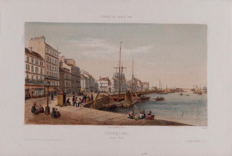 La France en miniature : Cherbourg, Avant Port (vers 1870)