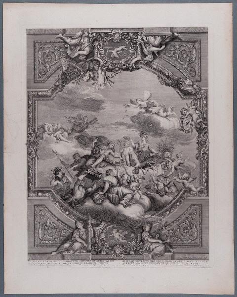 Apollon distribue des récompenses aux sciences et aux arts