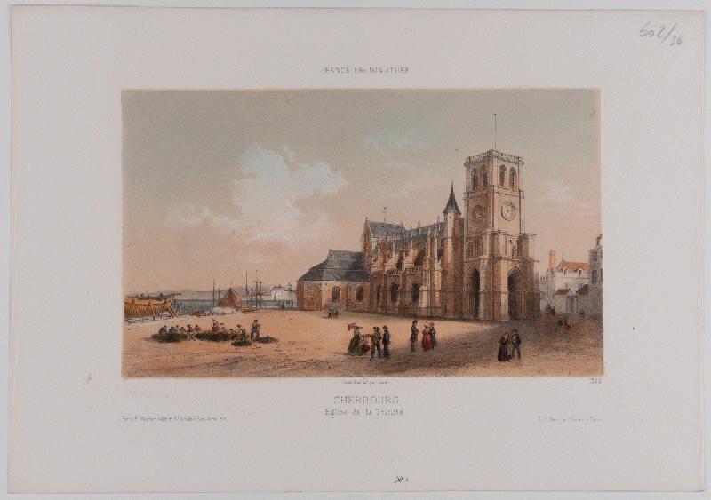 La France en miniatureCherbourg, église Sainte-Trinité (vers 1870)