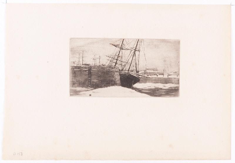 Paris à l'eau-forte : Pont et jetée