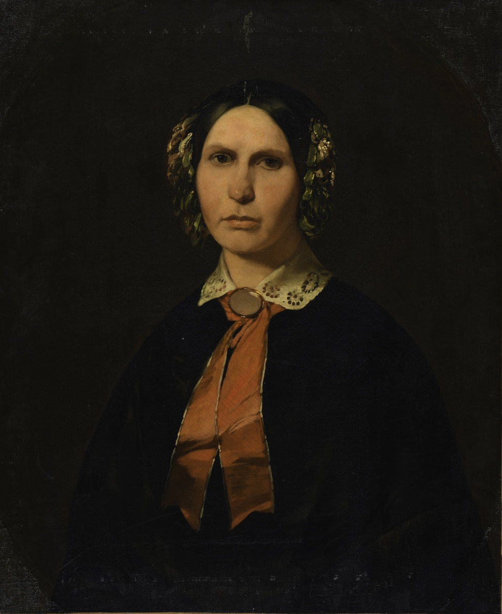 Femme au ruban rose