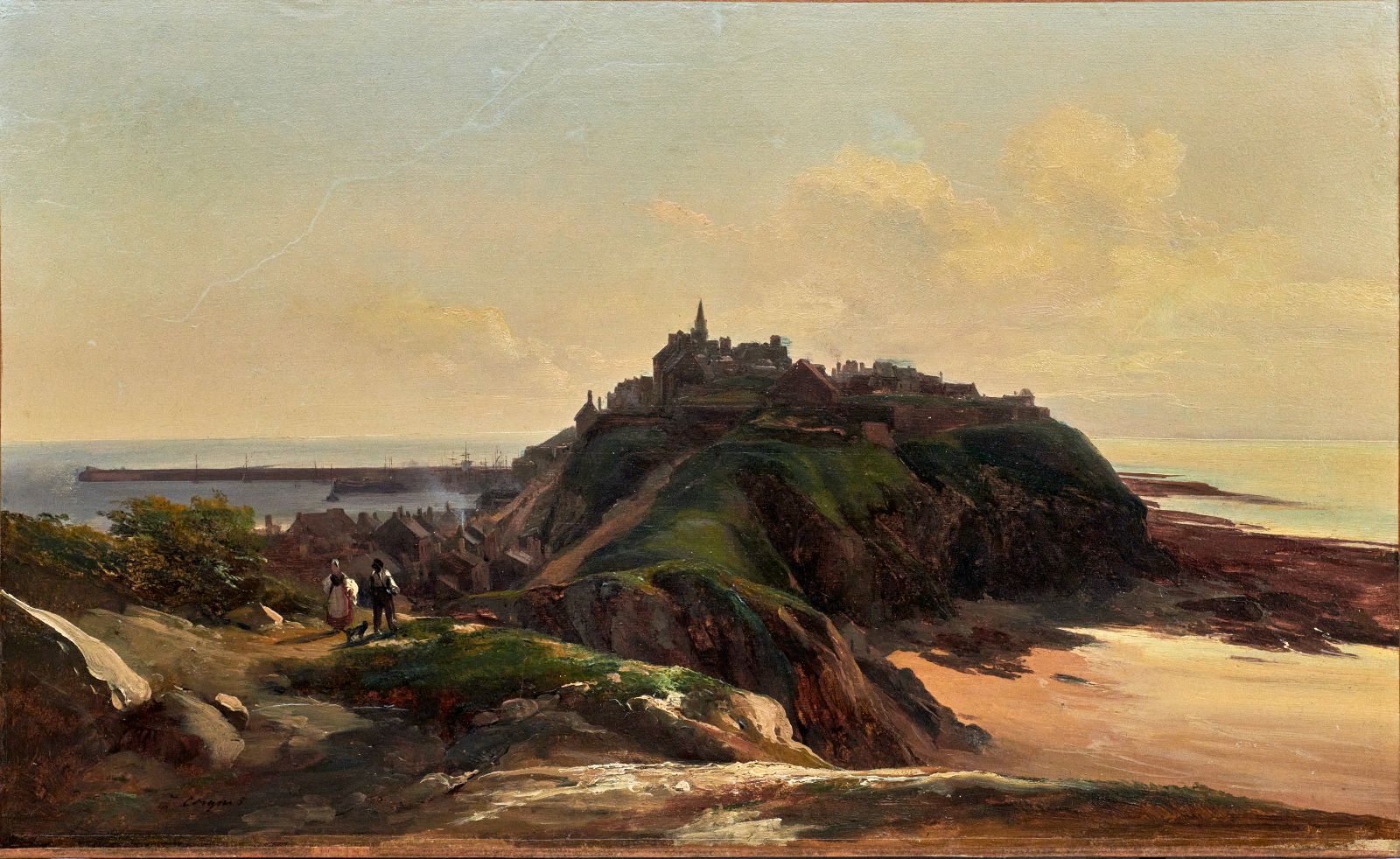 La falaise et la plage coté nord