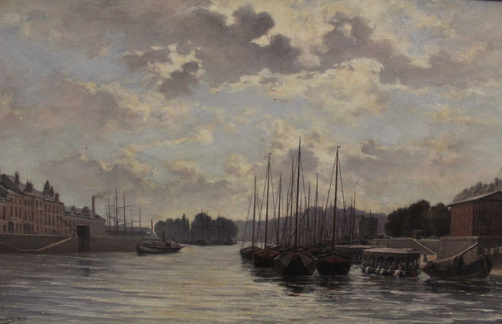 Vue du port de Nantes
