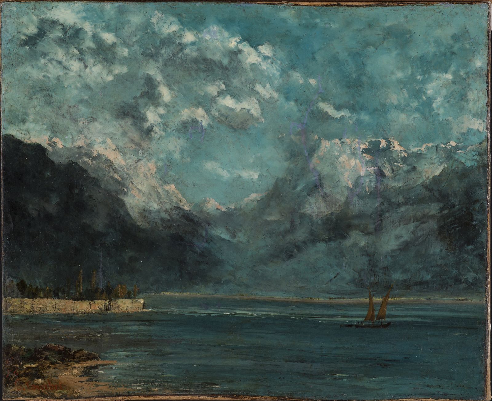 Vue du lac Léman ; Vue de mer (autre titre)