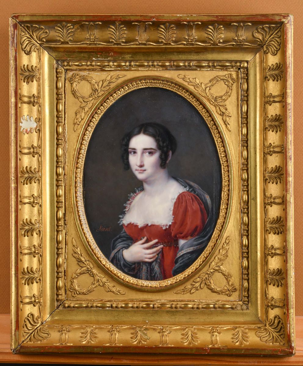Femme à la robe rouge