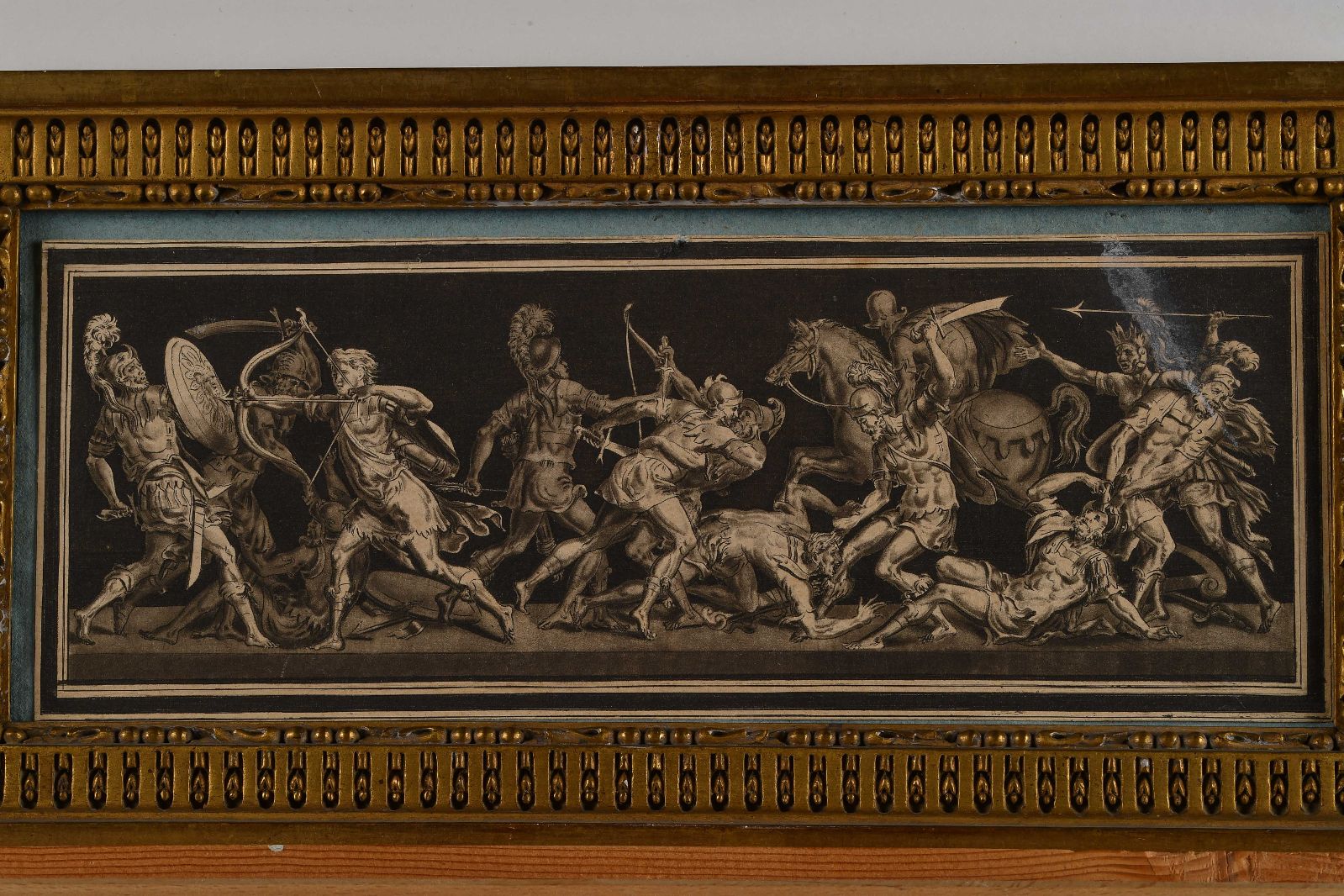 Combats et triomphes : combats de cavaliers et de fantassins ; Bataille antique (titre ancien) (autre titre)