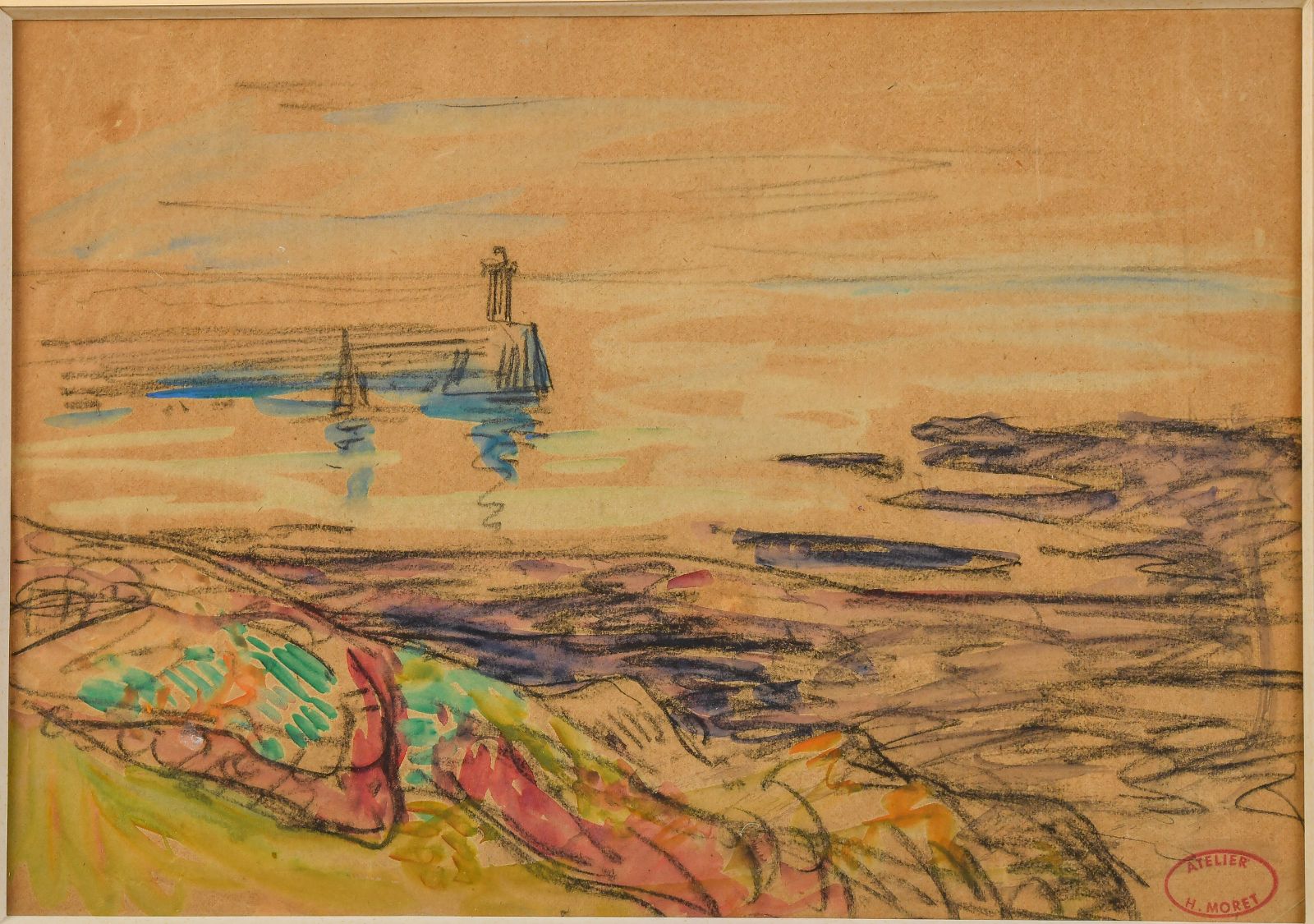 Le port de Diélette, basse mer