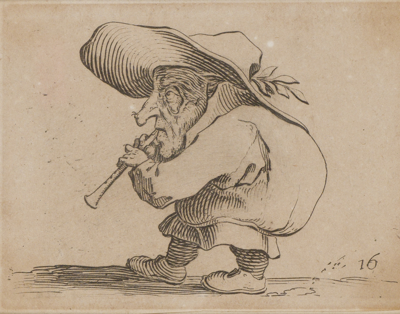 Les Gobbi : joueur de flûte