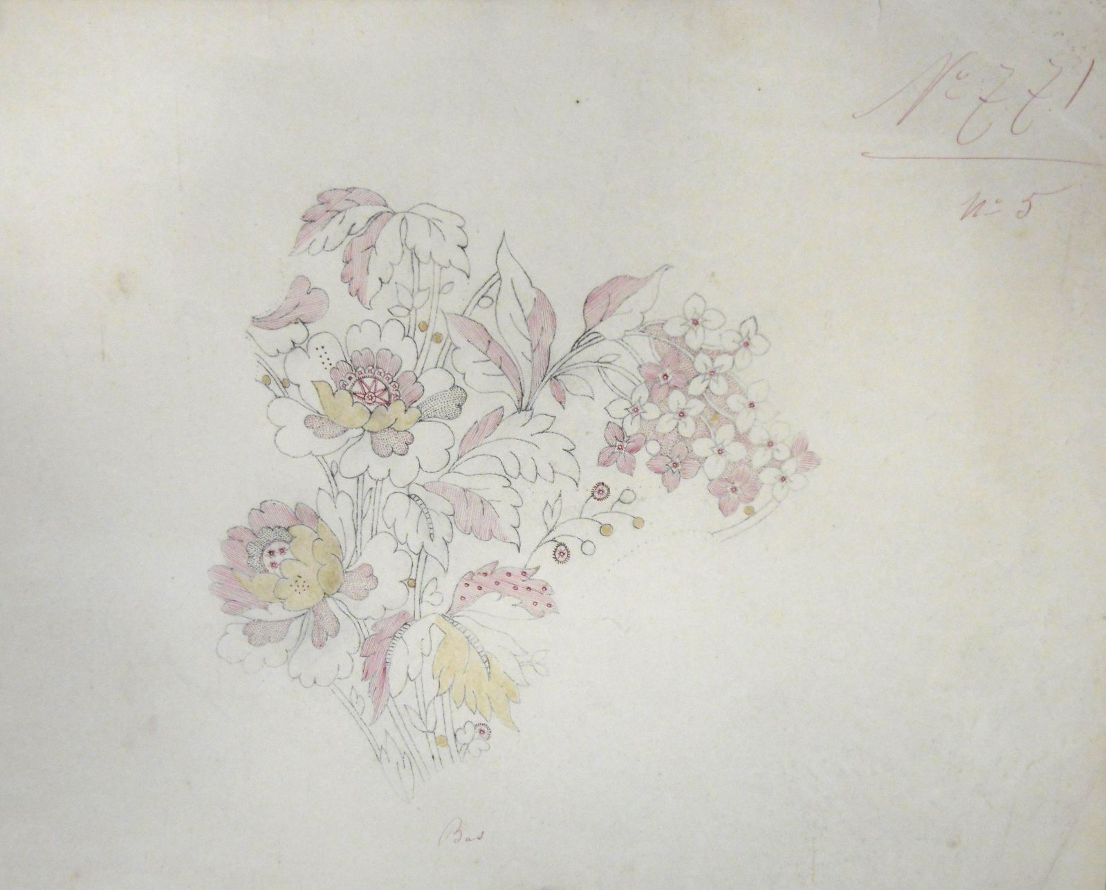 Dessin artistique pour motif en Point d'Alençon