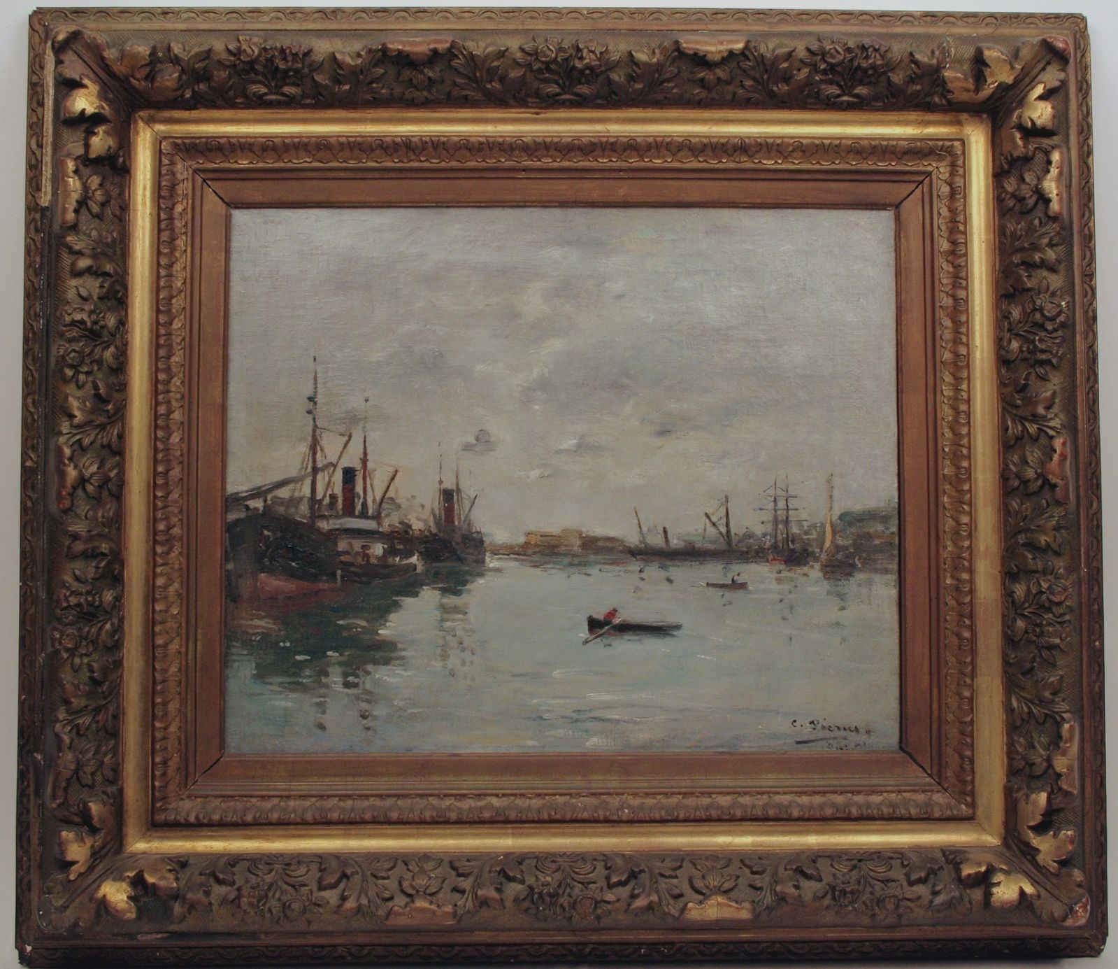 Bateaux à vapeur dans un bassin