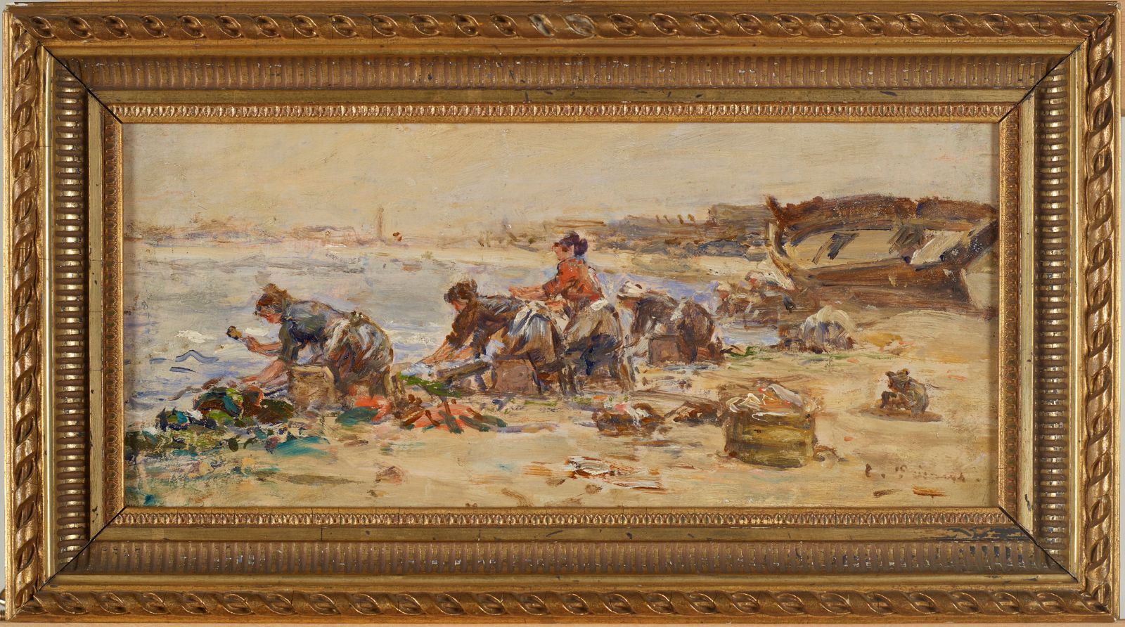 Laveuses à l'embouchure de la Touques