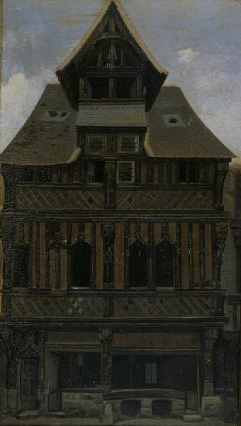 Maison du XVIe siècle de la rue aux Fèvres à Lisieux (Manoir de la Salamandre ou maison François Ier)