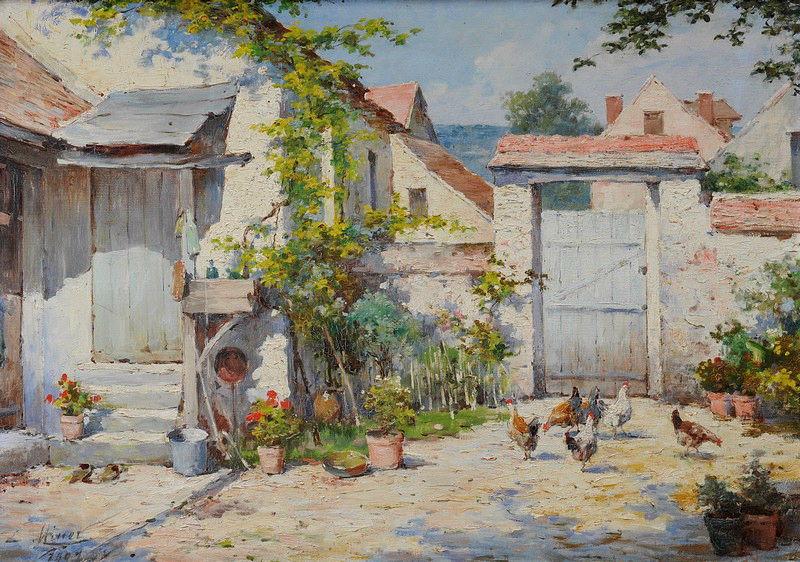 Intérieur de cour à Vernon