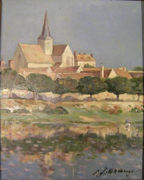 Village au bord de la Seine