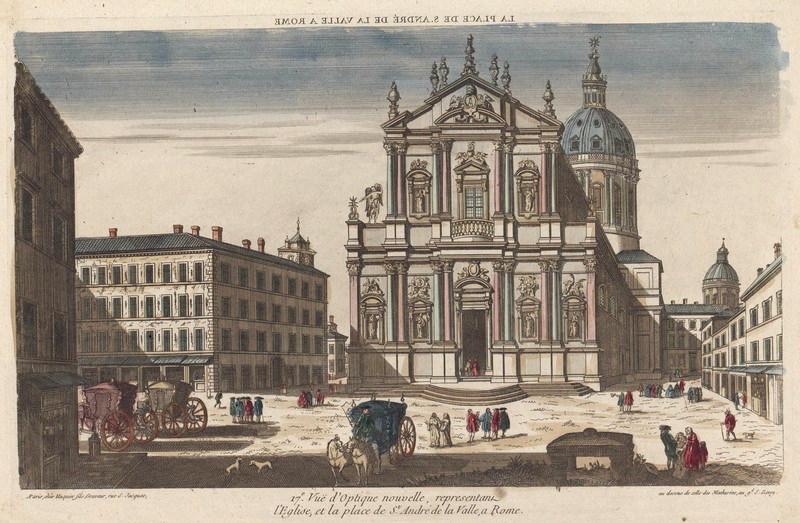 Vue de l'Eglise Saint André de la Valle à Rome