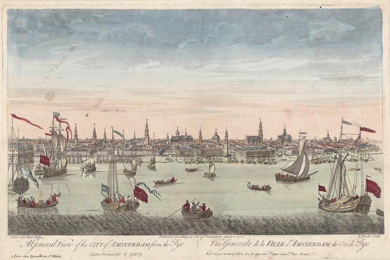 Vue générale de la ville d'Amsterdam