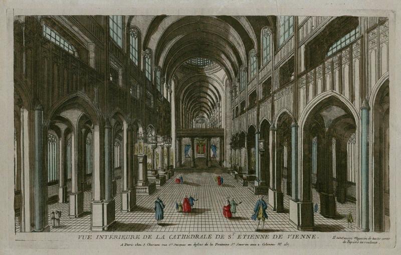 Vue intérieure de la Cathédrale Saint Etienne Vienne