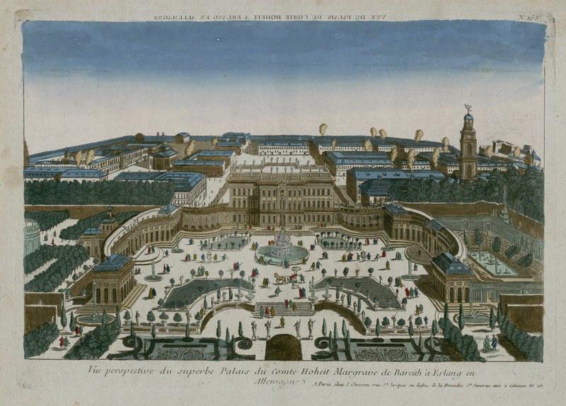 Vue du Palais du Comte Hoheit à Erlang