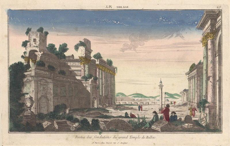 Restes des fondations du grand Temple de Balbec