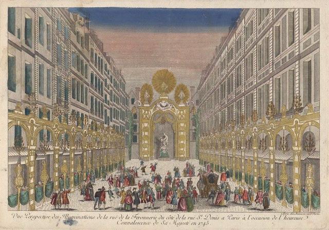Vue des Illuminations de la rue de la Ferronnerie