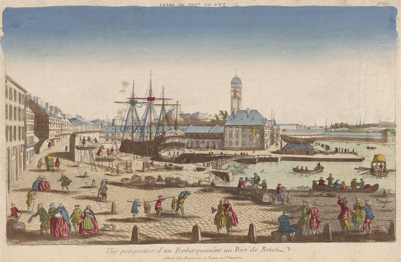 Vue du port de Brest