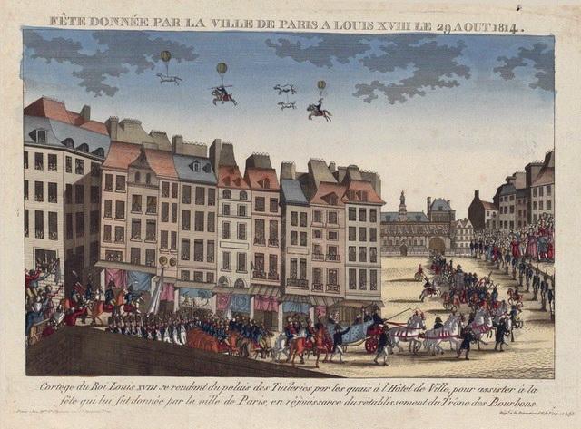 Fête en l'honneur de Louis XVIII