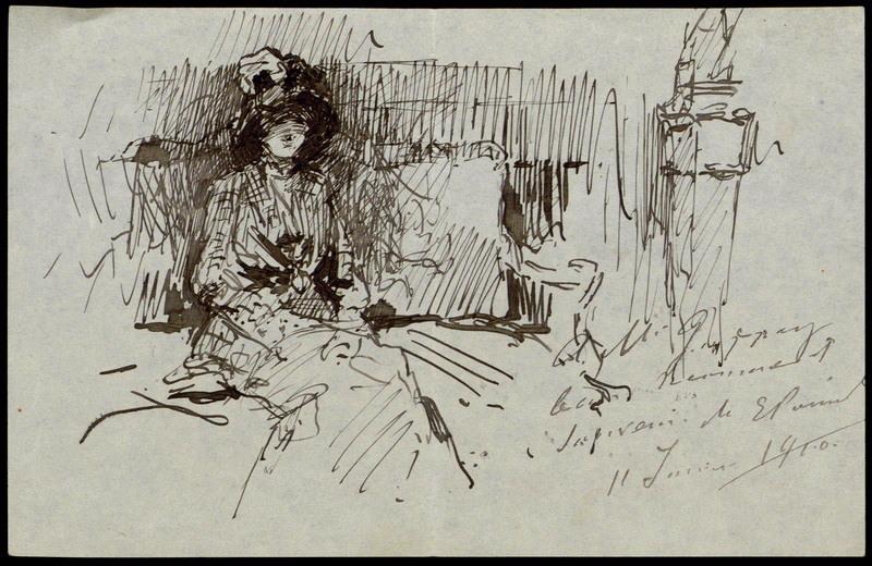 Portrait de femme assise