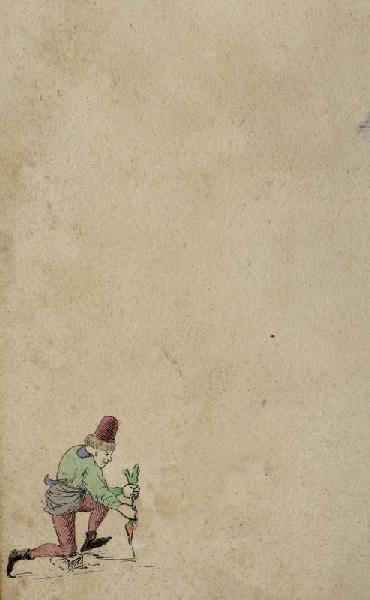 Soldat arrachant une carotte