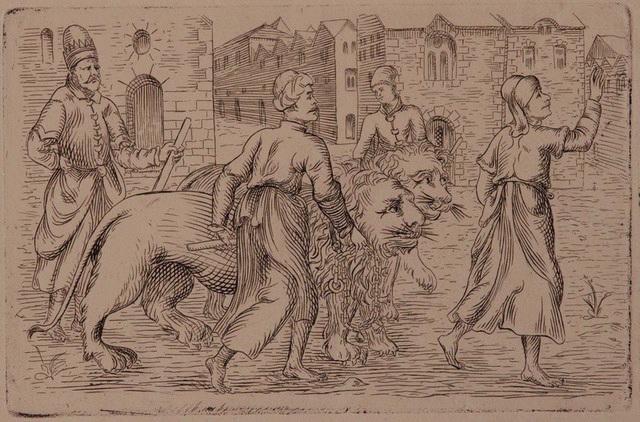 Les promeneurs de lions (Titre retrouvé dans une publicité datant d'avant 1893)