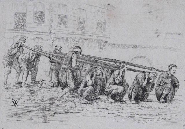 Constantinople, portefaix turcs