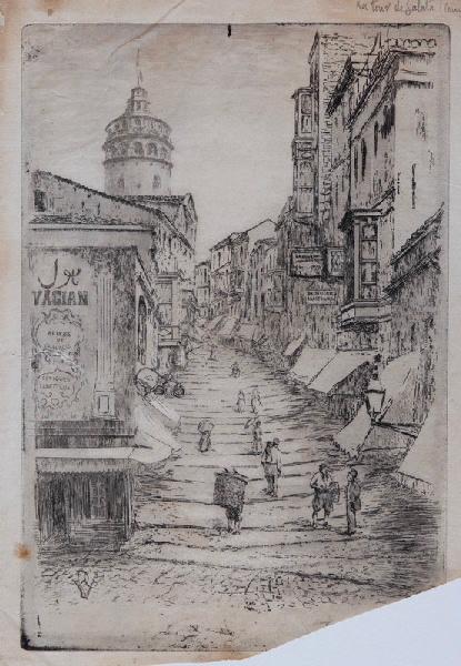 Constantinople, la rue de Galata