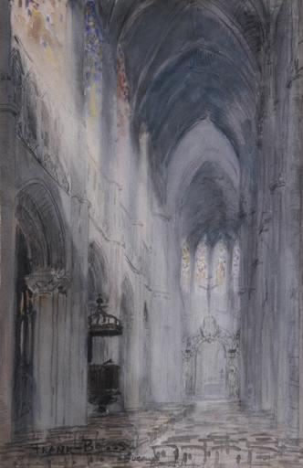 Vue intérieure de la cathédrale d'Evreux