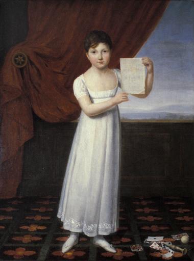 Portrait en pied d'une petite fille