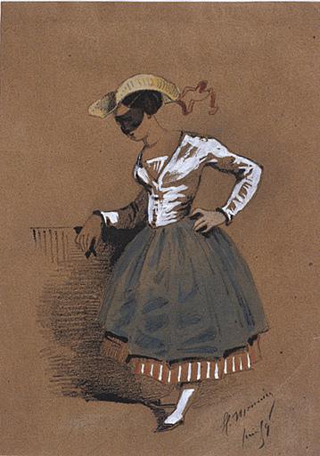 Jeune femme masquée