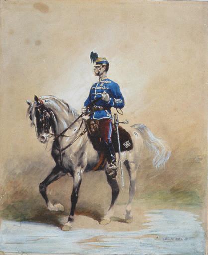 Officier Hussard à cheval