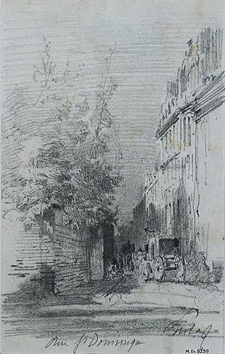 Rue Saint Dominique à Paris (titre inscrit)