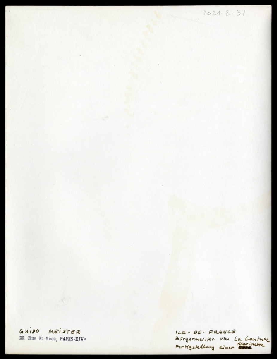 André Buffet dans son atelier