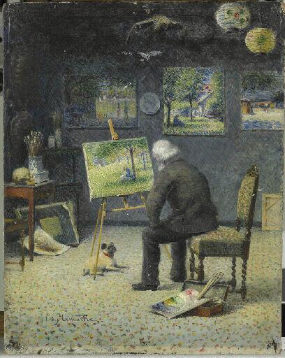 Le peintre dans son atelier