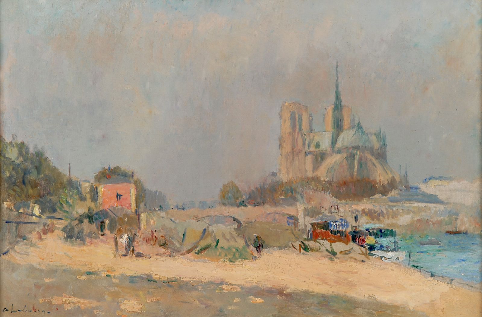 Notre-Dame de Paris, vue du quai de La Tournelle ; Notre-Dame, le matin (autre titre)