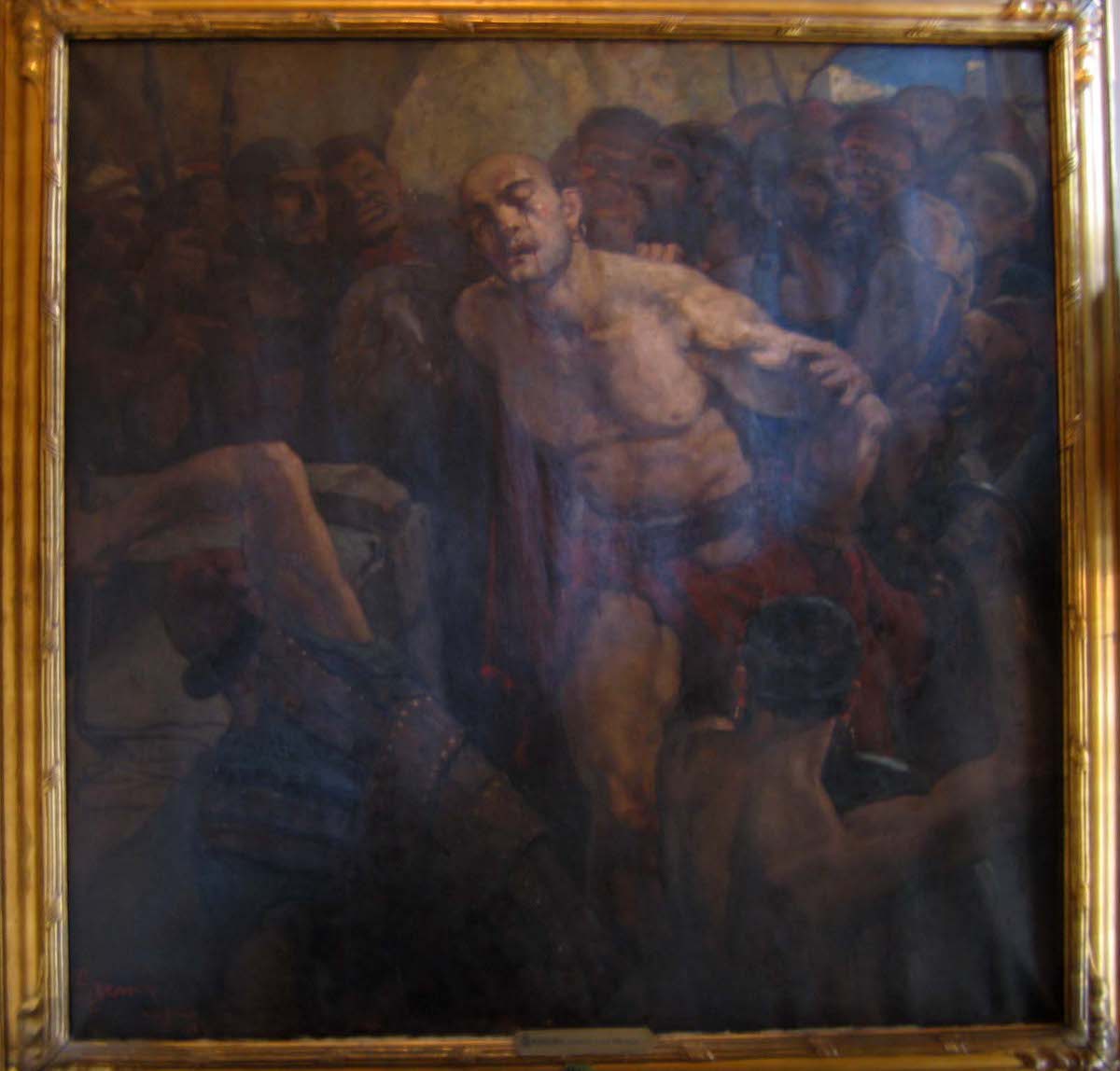 Samson conduit à la meule