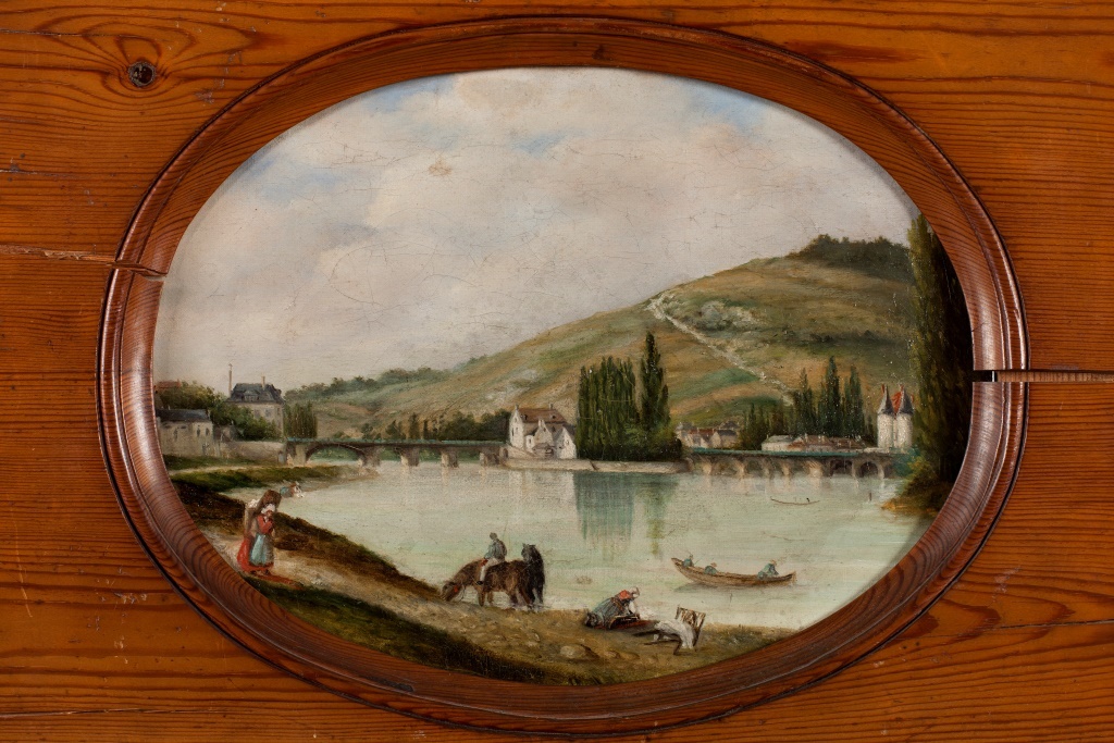 "Vue du vieux pont de Vernon"