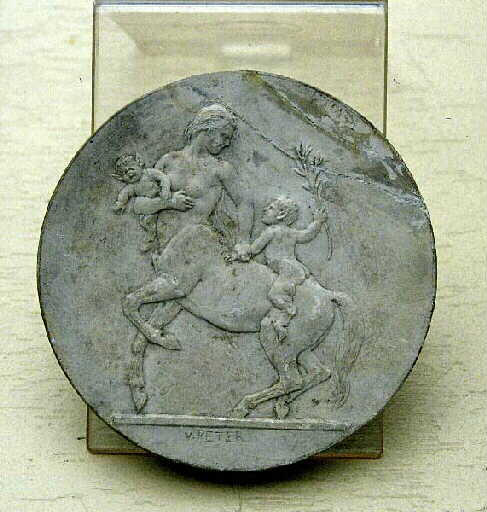 Centauresse et deux petits satyres