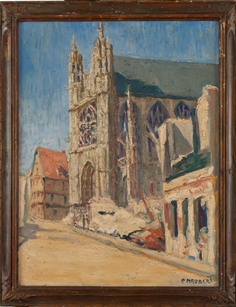 Les ruines et l'église Notre-Dame de Vernon