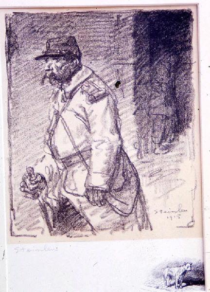 Errant ! (Epreuve avec remarque à gauche : chien dans la rue.)