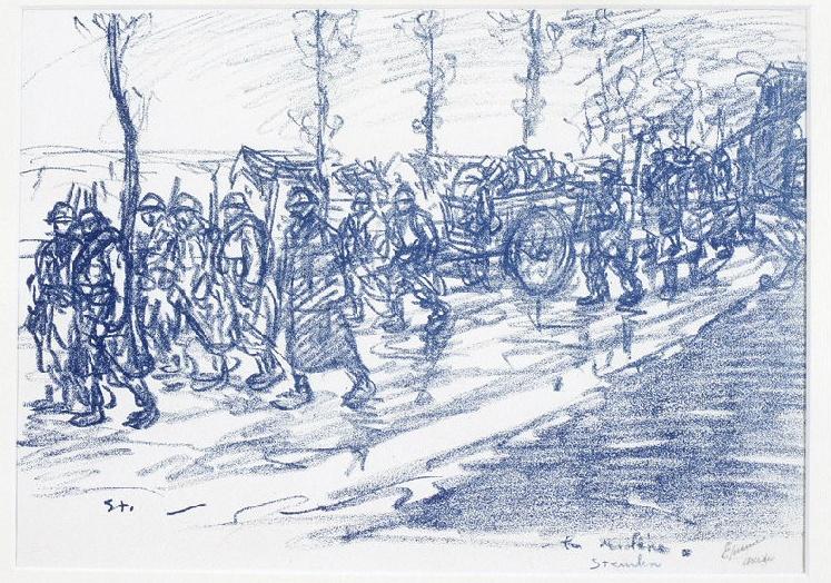 La Relève. Croquis de Temps de Guerre n°1