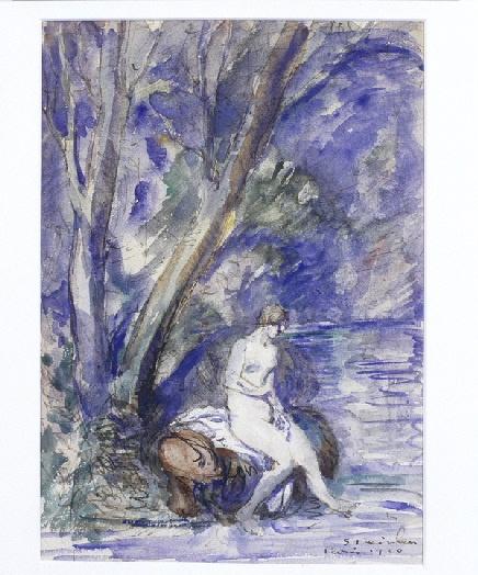 Baigneuse (assise sous un arbre)