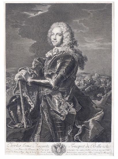 Portrait du maréchal duc de Belle-Isle (d'après H. Rigaud.)